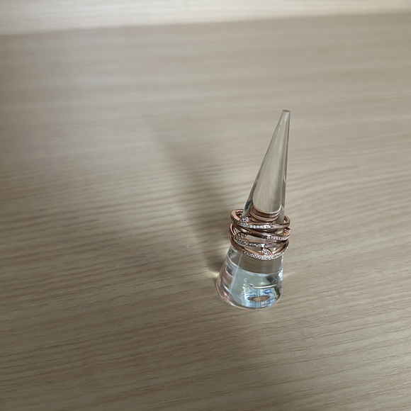 Express Rose Gold Stackable Rings 8 - Picture 10 of 11